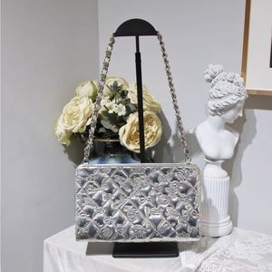 Chanel vintage small hobo bag sliver